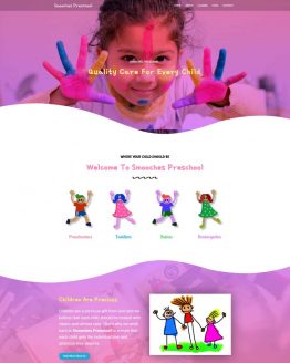 Preschool website demo - Bajan Websites
