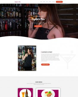 bar and restaurant demo website- Bajan Websites