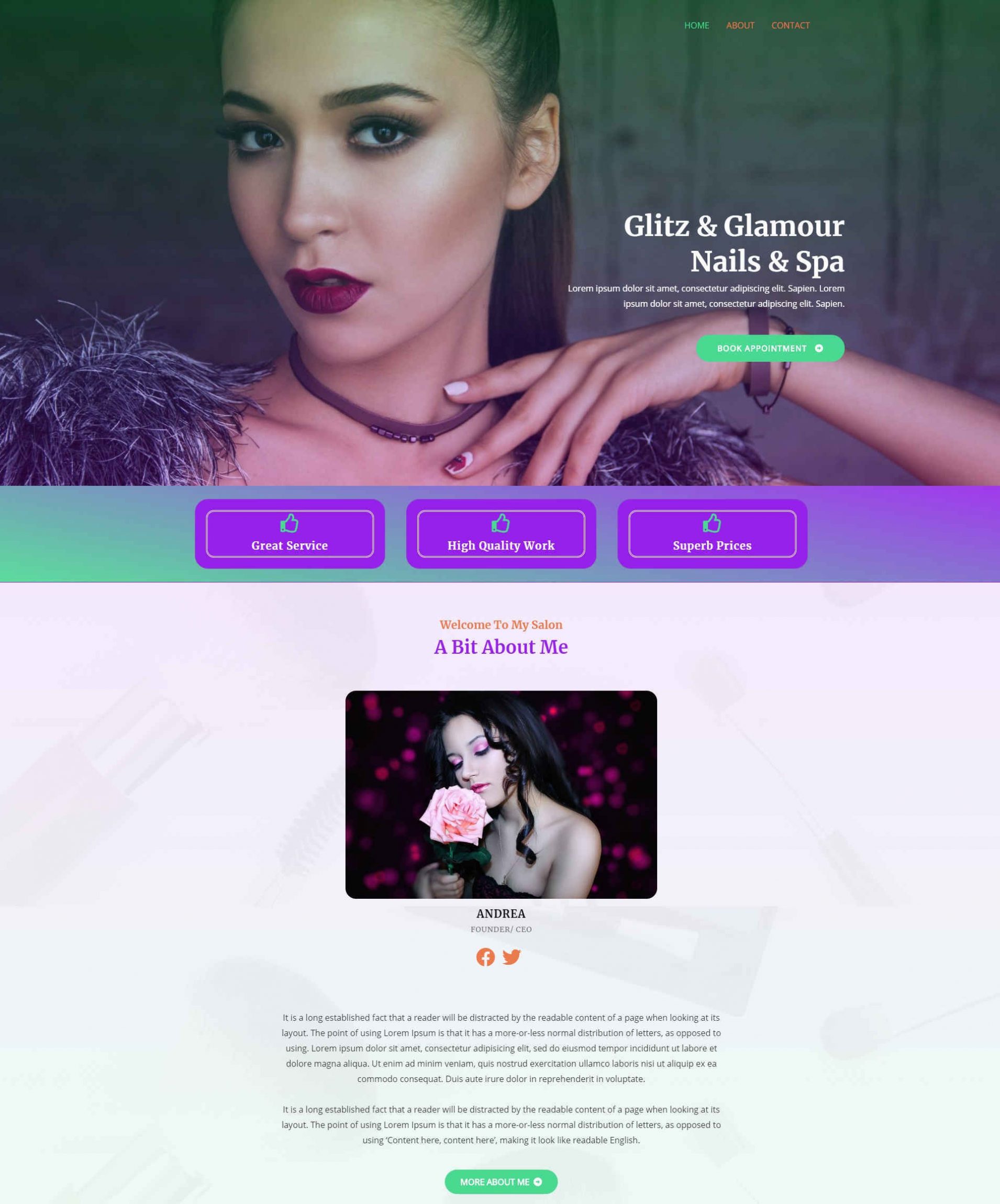 Nails & Beauty Website